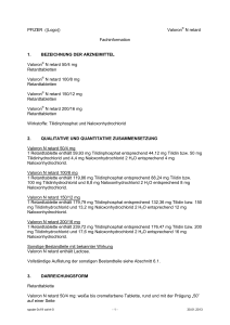 Valoron® N retard Fachinformation 1. BEZEICHNUNG DER