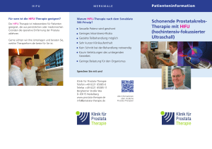 HIFU-Therapie_D_2013_Druck.indd - Klinik für Prostata