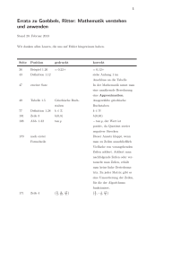 Errata zu Goebbels, Ritter: Mathematik verstehen und