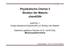 Physikalische Chemie 2 Struktur der Materie chem0304