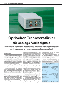 Optischer Trennverstärker