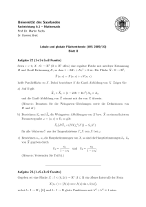 Blatt 8 - Fachrichtung Mathematik