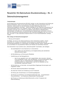 Datenschutzmanagement - IHK Hannover
