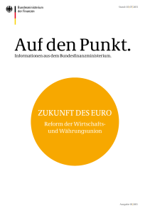 Auf den Punkt. - Bundesfinanzministerium