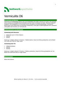 Vermiculite D6 - Bollwerk Apotheke