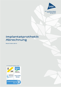 Implantatprothetik Abrechnung - bei der Landeszahnärztekammer