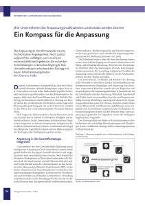 Ein Kompass für die Anpassung