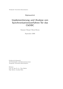 Implementierung und Analyse von Synchronisationsverfahren für