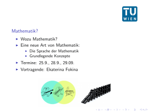 Mathematik? - Informatik, TU Wien