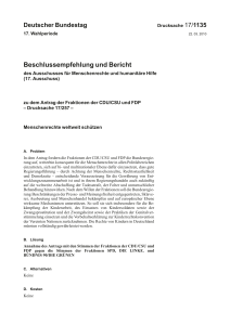 Beschlussempfehlung und Bericht - DIP21