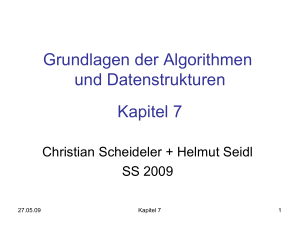 Grundlagen der Algorithmen und Datenstrukturen