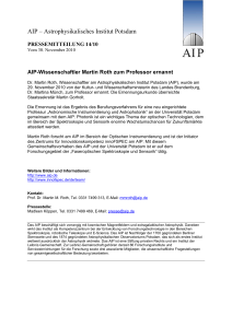 AIP – Astrophysikalisches Institut Potsdam