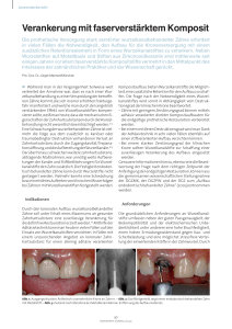 Verankerung mit faserverstärktem Komposit (Endodontie Journal