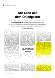 Mit Allah und dem Grundgesetz, erschienen im Magazin Forum