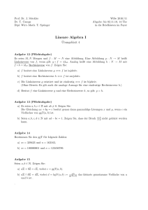 Lineare Algebra I - Mathematik, TU Dortmund