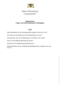 und Antwortenkatalog f&uuml;r Arbeitgeber