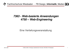 7363 - Web-basierte Anwendungen 4750 – Web