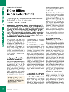 Fr&uuml;he Hilfen in der Geburtshilfe