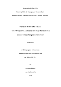 Die Ileum-Neoblase bei Frauen: Eine retrospektive Analyse des