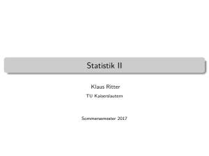 Statistik II