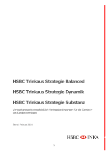 HSBC Trinkaus Strategie Balanced HSBC Trinkaus - HSBC-Inka