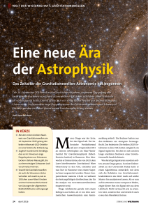 Eine neue Ära der Astrophysik