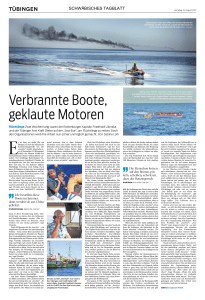 VerbrannteBoote, geklauteMotoren - Sea-Eye