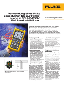 Verwendung eines Fluke ScopeMeter 125 zur Fehler