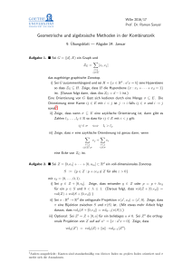 Geometrische und algebraische Methoden in der Kombinatorik