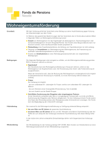 Feuille technique - Fonds de Pensions Nestlé