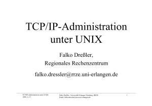 TCP/IP-Administration unter UNIX