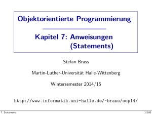 Statements - Martin-Luther-Universität Halle
