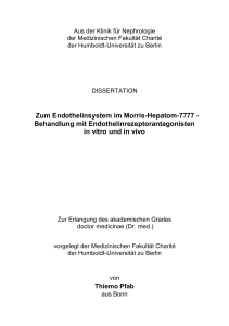 Zum Endothelinsystem im Morris-Hepatom-7777