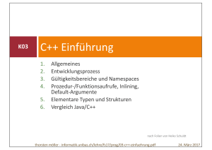 C++ Einführung