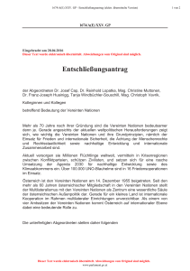 Entschließungsantrag - Österreichisches Parlament