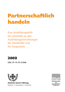 Partnerschaftlich handeln