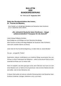 BULLETIN DER BUNDESREGIERUNG