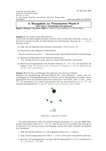 6. ¨Ubungsblatt zur Theoretischen Physik II