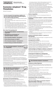 Exemestan-ratiopharm® 25 mg Filmtabletten