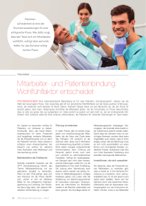 Mitarbeiter- und Patientenbindung