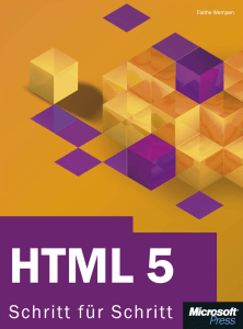 HTML 5 – Schritt für Schritt