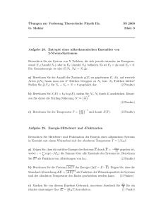Übungen zur Vorlesung Theoretische Physik IIa SS 2009 G. Mahler