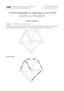 2. Wiederholungsblatt zu Algorithmen I im SS 2010