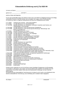 Eidesstattliche Erklärung nach § 72a SGB VIII