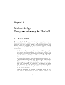 Nebenläufige Programmierung in Haskell