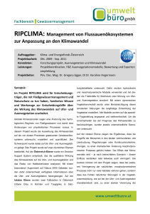 RIPCLIMA: Management von Flussauenökosystemen zur