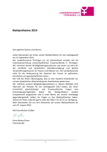 Wahlprüfsteine 2014 - Landesfrauenrat Thüringen e.V.