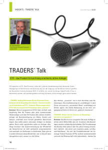 Traders Talk Interview - Gerd Kommer Invest GmbH