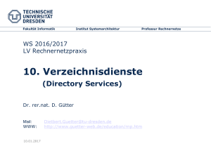 10. Verzeichnisdienste