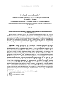 134. Chemie von a- Aminonitrilen